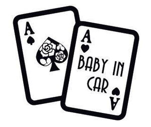 ★ かわいい ドライブサイン baby in car カッティングステッカー (c_r)♪