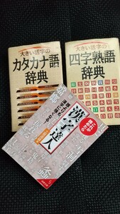 【3冊】大きい活字のカタカナ語辞典　大きい活字の四字熟語辞典　これが読めたら漢字達人　文字が大きめなのでシニアの方にもおすすめです