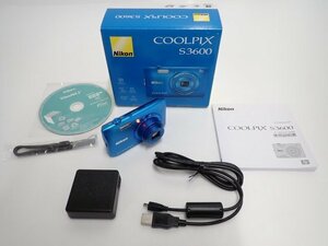 Nikon COOLPIX S3600 ニコン クールピクス コンパクトデジタルカメラ 動作品 元箱/説明書付 ∬ 6F199-1