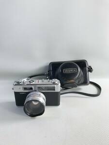 S5807○YASHICA ヤシカ フィルムカメラ Electro35 エレクトロ レンズ DX 1:1.7 f=45mm シャッターOK カバー付 【未確認】240604