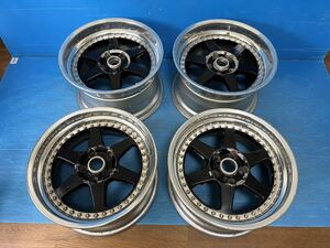 watanabe ワタナベRSRacing 17インチ 17x8J +24 10J +29 114.3/5H 中古4本 希少 絶版 深リム 3ピース