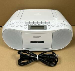 【た-5-124】80 動作品 美中古 SONY CDラジカセ CFD-S70 ソニー ホワイト 