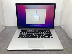 【Apple】MacBook Pro Retina 15inch Mid 2015 A1398 Corei7-4980HQ 16GB SSD512GB AMD Radeon R9 M370X 2GB OS12 中古Mac