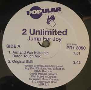 加12 2 Unlimited Jump For Joy PR13050 Popular Records /00250