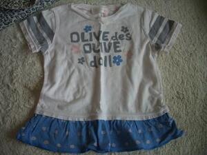 ＯＬＩＶＥdesＯＬＩＶＥdoll（オリーブ）のチュニックＴシャツ