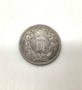 u5751 一圓銀貨 一円銀貨 1円銀貨 大日本 明治二十六年 明治26年 26.9g 38mm 古銭 