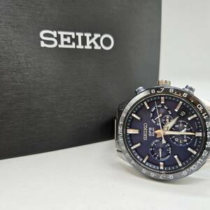  SEIKO セイコー ASTRON アストロン SBXC015 5X53-0AE0 SS セラミック ブルー ソーラーGPS メンズ 1円出品 箱・コマ付 稼働品 大谷翔平