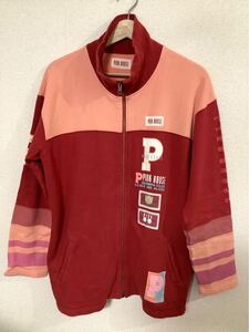 PINKHOUSE ピンクハウス　フルジップスウェット　トレーナー　ワッペンプリント　レトロ　昭和　古着　L ユニセックス　