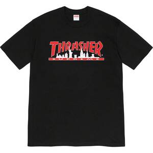 Lサイズ Supreme Thrasher Skyline Tee Black 21FW シュプリーム スラッシャー スカイライン Tシャツ ブラック