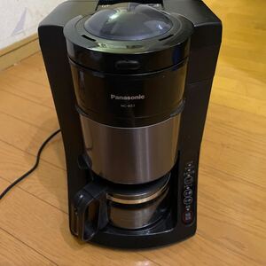 パナソニック コーヒーメーカー ブラック NC-A57-K　毎日使っていたので状態悪いです。簡易清掃済み　