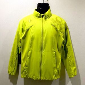 極美品☆DESCENTE MOVE SPORT/デサントムーヴスポーツ☆ウインドブレーカー☆中綿/裏ボア/防寒☆ストレッチ☆ジャージ/イエロー/M