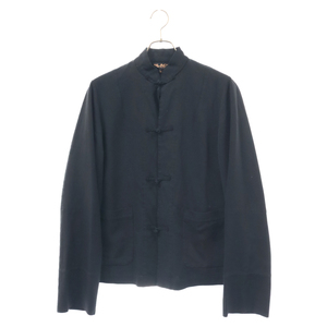 BLACK COMME des GARCONS ブラックコムデギャルソン 20AW インナーナイロン チャイナジャケット ブラック 1E-J047