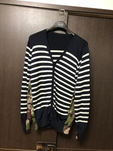 soph.net size L ソフ ボーダー 迷彩 ニット カーディガン uniform experiment