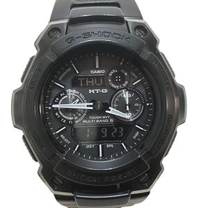 CASIO カシオ G-SHOCK ジーショック MT-G MTG-1500B 5055 腕時計 電波ソーラー マルチバンド6 ブラック系色 現状品 [TK25-0109-5]