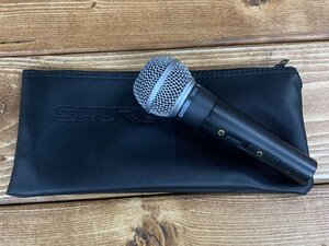 【OY-3424】中古 PA機器 ダイナミックマイク SHURE SM58 シュア ソフトケース付き 現状品 東京引取可【千円市場】