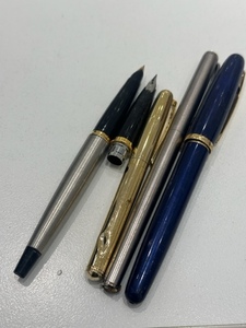 1円～ 万年筆 セット PLATINUM 中 極細 RIDIUM POINT MONTBLANC MB プラチナ モンブラン 筆記用具 文房具 コレクション 筆記未確認