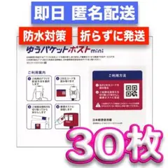 ゆうパケットポストmini 専用封筒 30枚 補償付き 匿名配送 防水包装