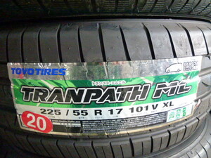 【214】格安.新品　TOYOタイヤ TRANPATH ML　 225/55R17　2020年製造4本セット