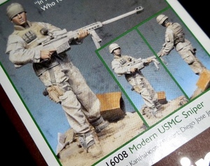 アルパイン ミニチュア 1/16 モダン USMC スナイパー レジン製 ガレージキット ヘッド2種 Alpine Miniatures