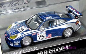 【Ma】ミニチャンプス☆1/43 400026975 ポルシェ 911 GT3RS LEMANS 24HRS 2002 ＃75 1200台限定