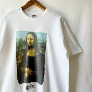 90s モナリザ Tシャツ L USA製 ビンテージ 90年代 Monna Lisa レオナルドダヴィンチ レオナルドダビンチ アート アメリカ製 ヴィンテージ