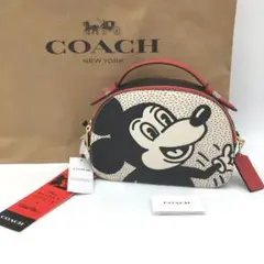 [COACH] セレナバッグ ミッキーマウス × キースヘリング (ホワイト)