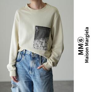 MM6 Maison Margiela メゾンマルジェラ スウェット ショート丈 デザインポケット 裏パイル オーバーシルエット 16ss ショート丈 Sサイズ