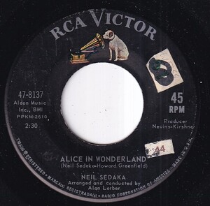 Neil Sedaka - Alice In Wonderland / Circulate (A) RP-W684