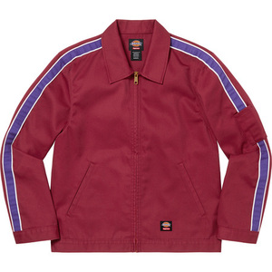 極美 22SS Supreme x Dickies Stripe Eisenhower Jacket Mサイズ ディッキーズ ストライプ アイゼンハワー ジャケット Maroon マルーン