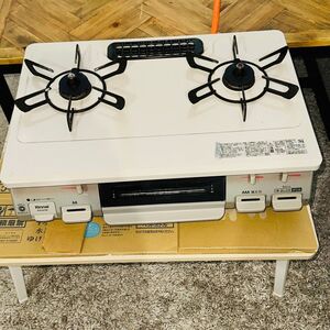 ht3025【140】//ガステーブル★Rinnai　リンナイ　RTE597BE　LPガス　8.00ｋｗ　RT67JH　キッチン器具　家電製品　二口　コンロ　ガス