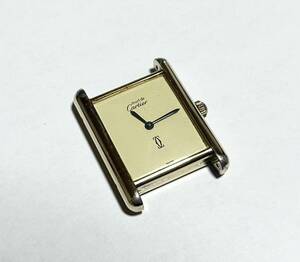 Cartier カルティエ マストタンク 925 アイボリー フェイスのみ 稼動品 ヴィンテージ 腕時計