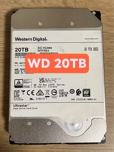 大容量HDD WD 20TB HDD HC560 3.5インチ 7200rpm 2022年製 5,000円OFFクーポンを使ってください