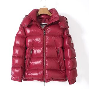 4-YE008◎【極美品】モンクレール MONCLER 国内正規品 FUSTET 21AW ダウンジャケット レッド 1 メンズ