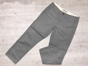 新品 INES DE LA FRESSANGE イネス × UNIQLO ユニクロ コラボ モード アンクル丈 チノ パンツ ボトムス レディース 綿100% 67 グレー