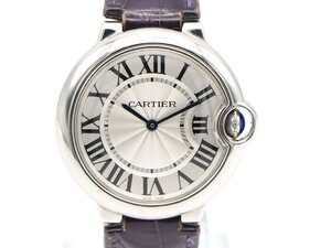 【 カルティエ CARTIER 】 腕時計 W6920087 バロンブルー MM 36mm SS/革 クォーツ メンズ 新着 04366-0