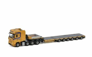 WSI 1/50 Mercedes Benz Actros MP4 SLT Gigaspace Lowloader KTF Harlingen　建設重機　メルセデス　ベンツ　トレーラー