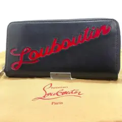 極美品 付属品完備 Christian Louboutin ロゴ 長財布 箱付き