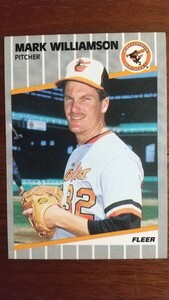 FLEER 1989年 626 MARK WILLIAMSON ボルティモア・オリオールズ