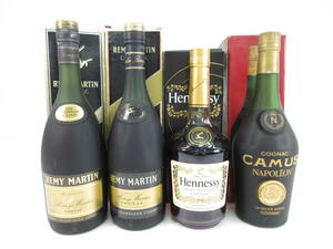 2410604-045 古酒 REMY MARTIN レミーマルタン VSOP/Hennessy ヘネシー等 未開栓計4本 箱付