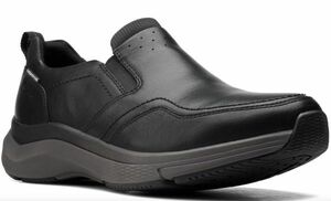 送料無料 Clarks 28.5cm ビジネス スニーカー ブラック 黒 通気性 レザー 革 軽量 フォーマル ビジネス ローファー サンダル JJJ290