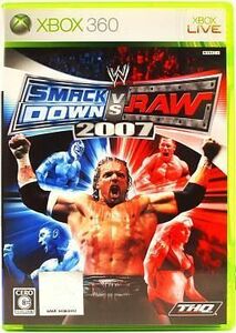 中古XBOX360ソフト WWE2007 Smack Down! vs Raw