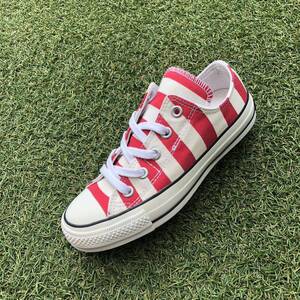 美品22 converse ALL STAR 100 PAIRFLAG SLIP OX コンバース オールスター100 ペアフラッグ スリップ オックス HW110