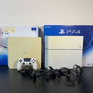 SONY PS4 プレステ4 本体 大量 2台セット ジャンク 箱付き CUH-1200A CUH-2000B PlayStation4 ホワイト 1TB 500GB