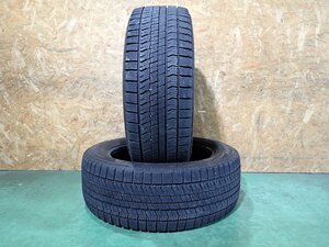 RK5923【送料無料225/55R18】2本 ブリヂストン ブリザック VRX2 中古スタッドレス デリカD:2 E52エルグランドなどに ≪即決≫