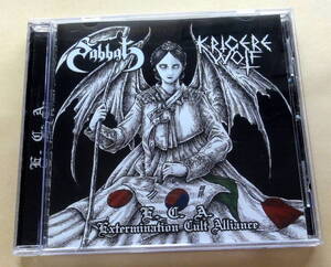 Sabbat / Krigere Wolf - E.C.A. (Extermination Cult Alliance) CD　Black Metal Death ブラックメタル