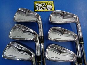 GK豊田▼009 【名器】ホンマ ツアーワールドTW717V■N.S.PRO MODUS3 TOUR 120■R■5-10■６本セット　１円～