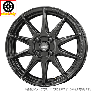 17インチ アルミホイール 4穴 100 サーキュラー C10R 7J +45 4本セット