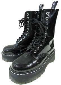 限定品 ドクターマーチン × アギネスディーン Dr.MARTENS AGYNESS DEYN AGGY 1490 PATENT LAMPER 10EYE BOOT エナメル 厚底 ブーツ