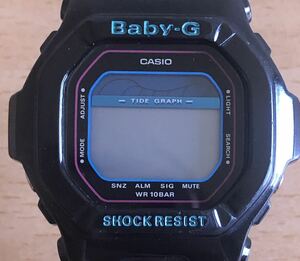 304-0074 CASIO カシオ Baby-G G-LIDE レディース腕時計 ラバーベルト クオーツ デジタル クオーツ ブラック BLX-5600 電池切れ 動作未確認