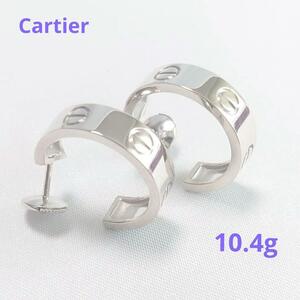 【新品仕上げ済】CARTIERカルティエ ラブピアス K18WG 5109